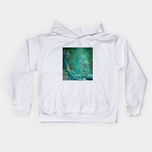 Beyond the reef to Atlantis Kids Hoodie